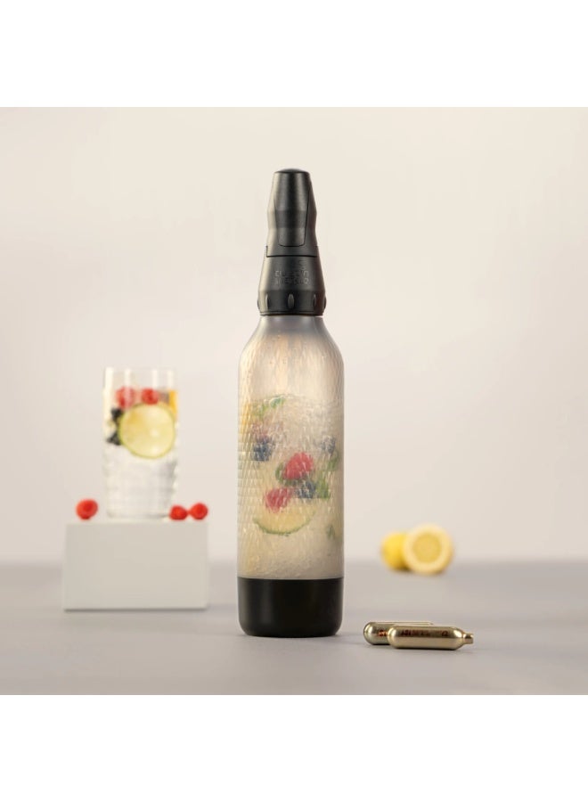 آي إس آي صانعة المشروبات الغازية تويست آند سباركل فيرتوسو - ماكينة صودا منزلية مع زجاجة سعة 950 مل، محمولة، خالية من مادة BPA - Image 4